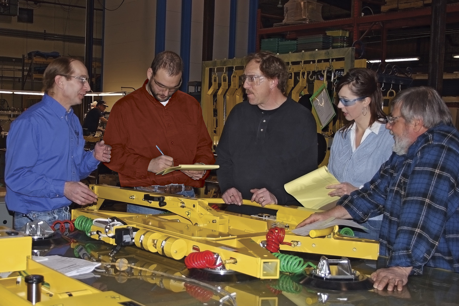 Équipe en formation technique